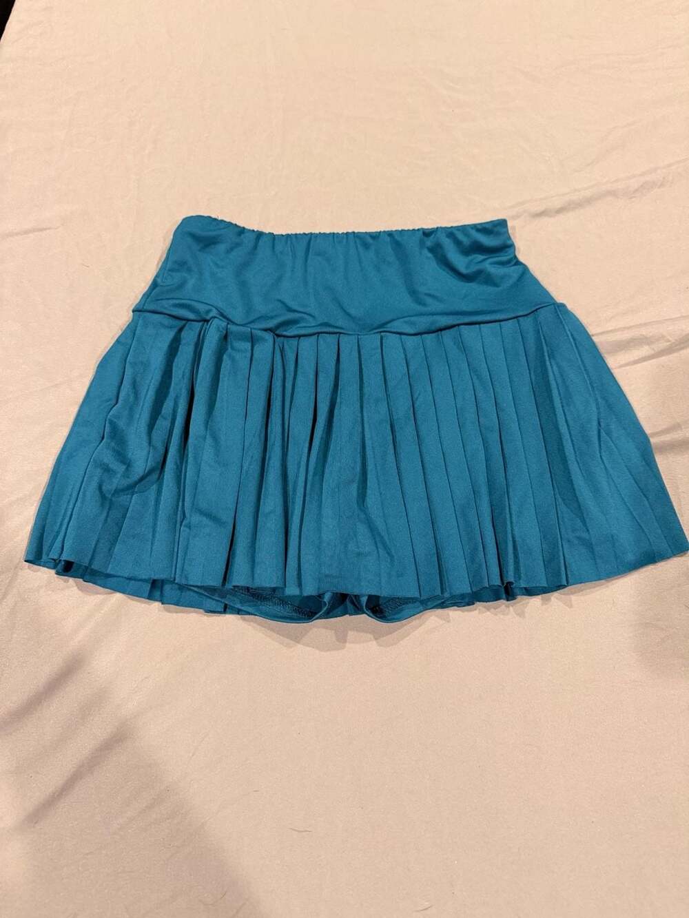 Pleated Athletic Tennis Skort Size S Teal